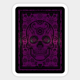 Gold sugar skull Sticker